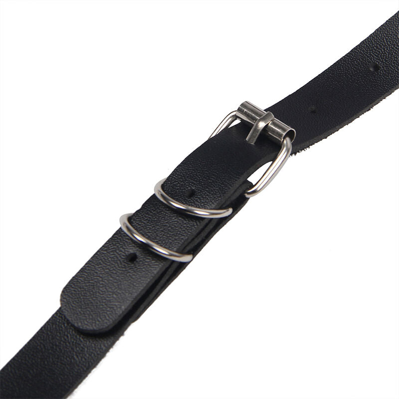 Full body harness with black leather buckles, one size