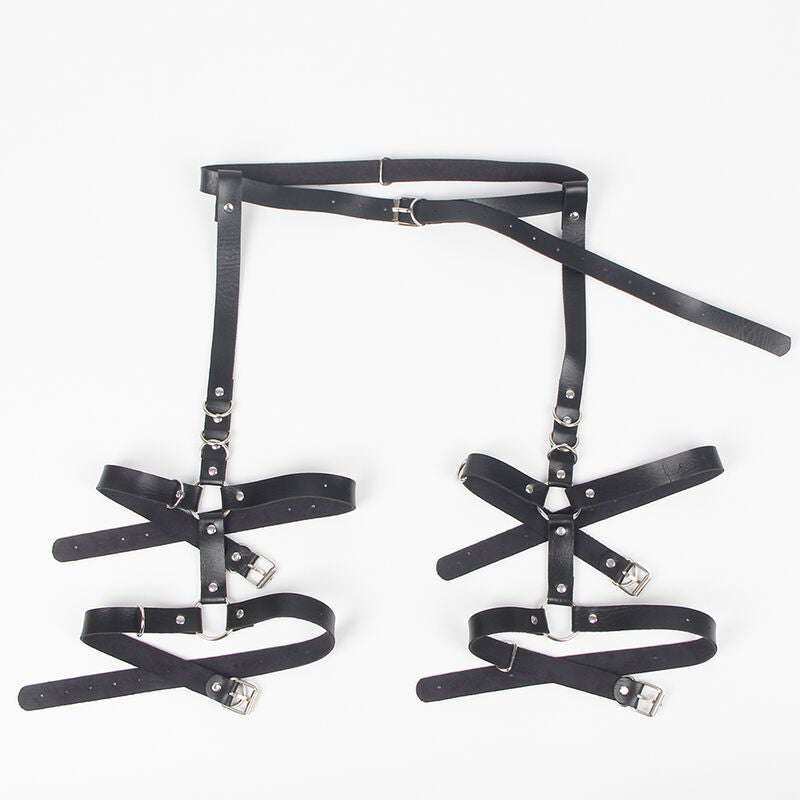 SUBBLIME - GARTER HARNESS WITH RINGS, ONE SIZE