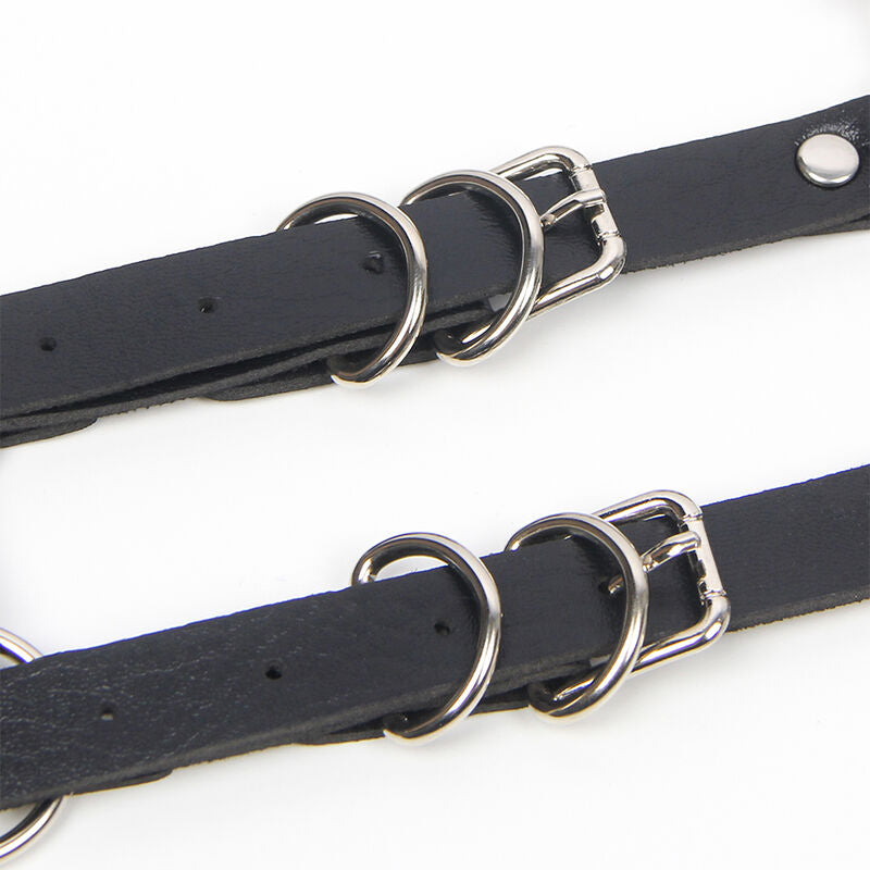 Harness with straps and chain details one size