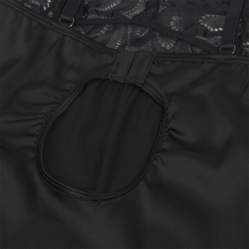 SUBBLIME - BABYDOLL WITH BLACK FLORAL PRINT CHEST S/M