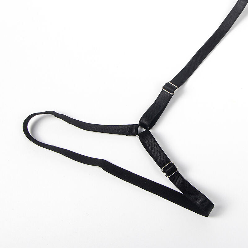 Disfraz police body encaje negro s/m