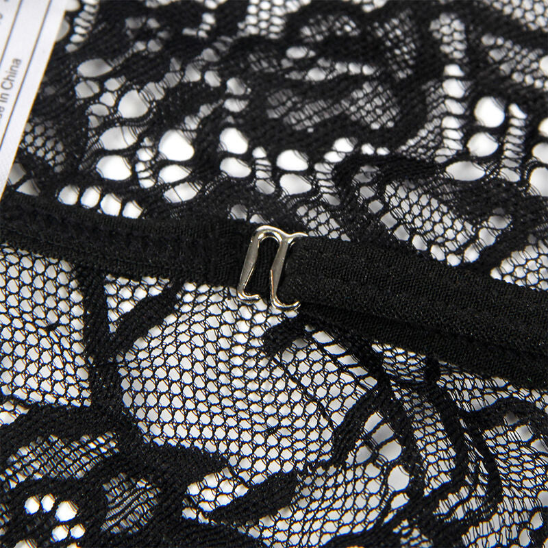 Disfraz police body encaje negro s/m