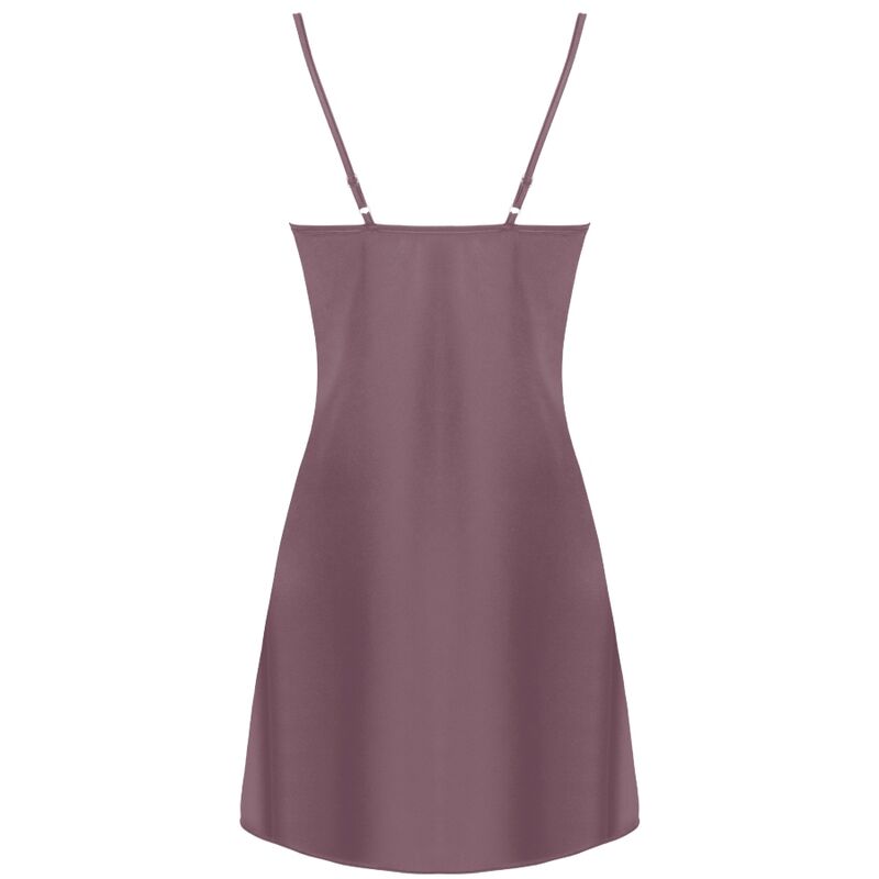 LIVCO CORSETTI FASHION - JACQUELINE LC 90249 DRESS GOWN + SHIRT + PANTIES PURPLE S/M