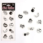 Set of 10 spicy collection temporary tattoos