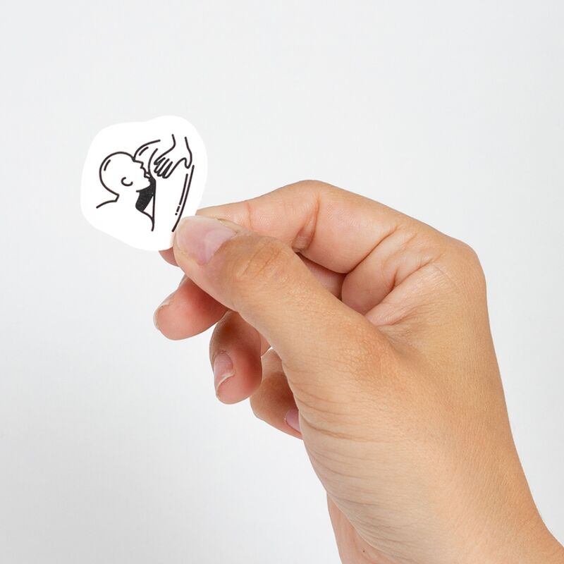 Set of 10 temporary tattoos kinky collection