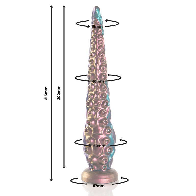 Large size Charybdis tentacle fine dildo