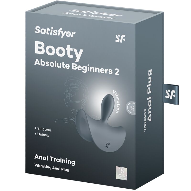 Booty Absolute Beginners 2 Unisex Anal Plug Vibrator Black