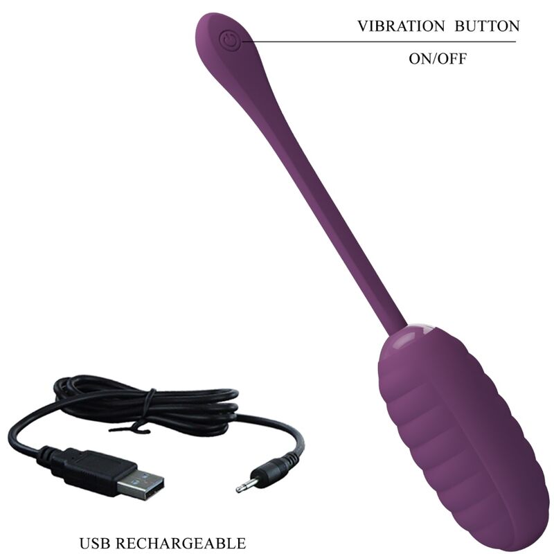 Casper Purple Rechargeable Vibrating Egg