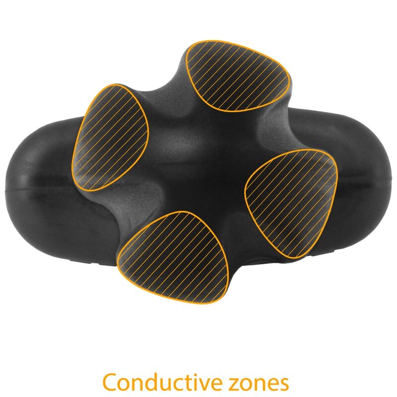 Tartar quadripolar anal plug black silicone