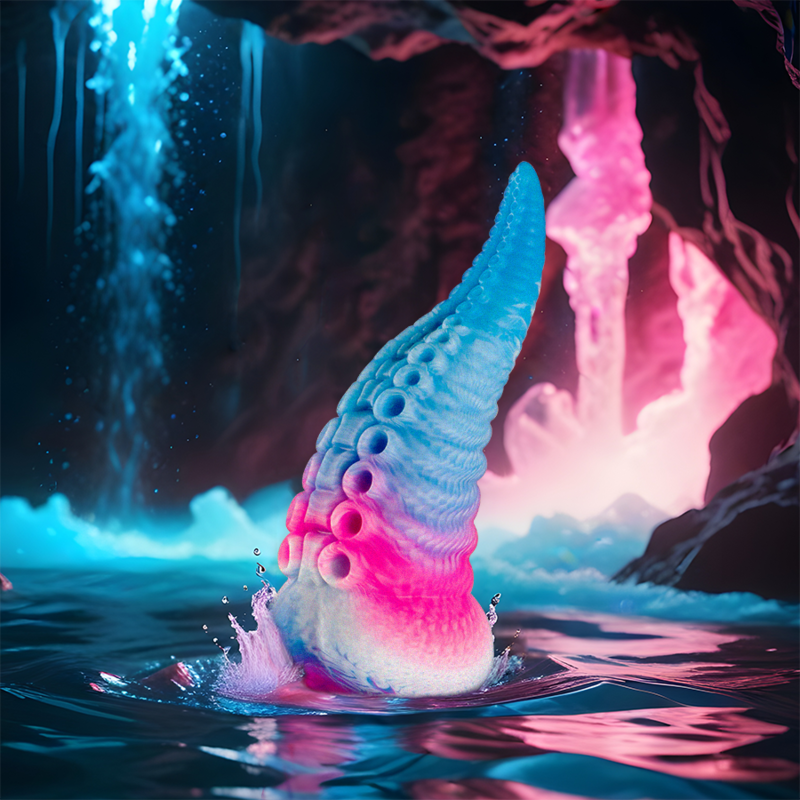 Large Blue Phorcyl Tentacle Dildo