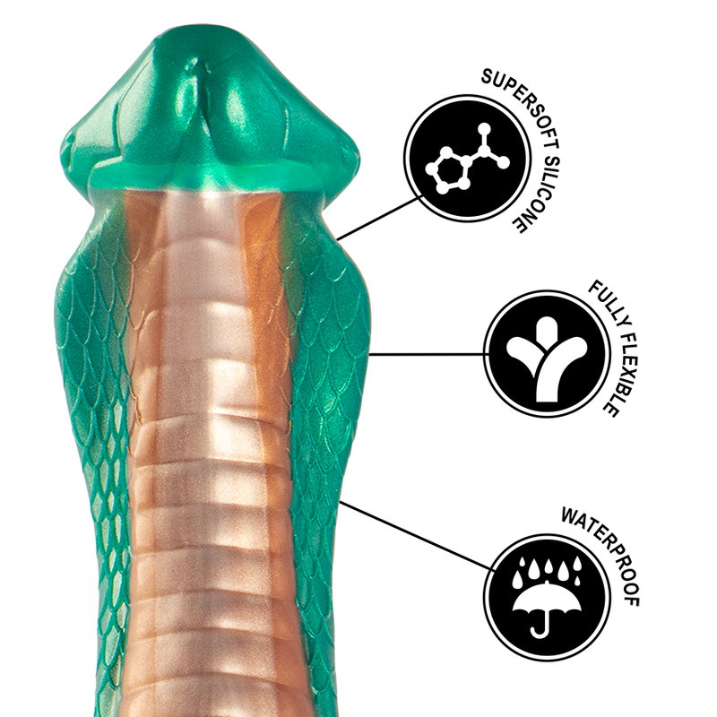 Green cobra python dildo