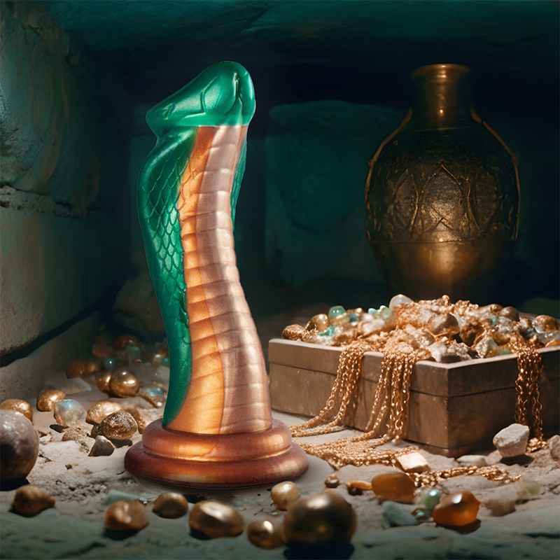 Green cobra python dildo