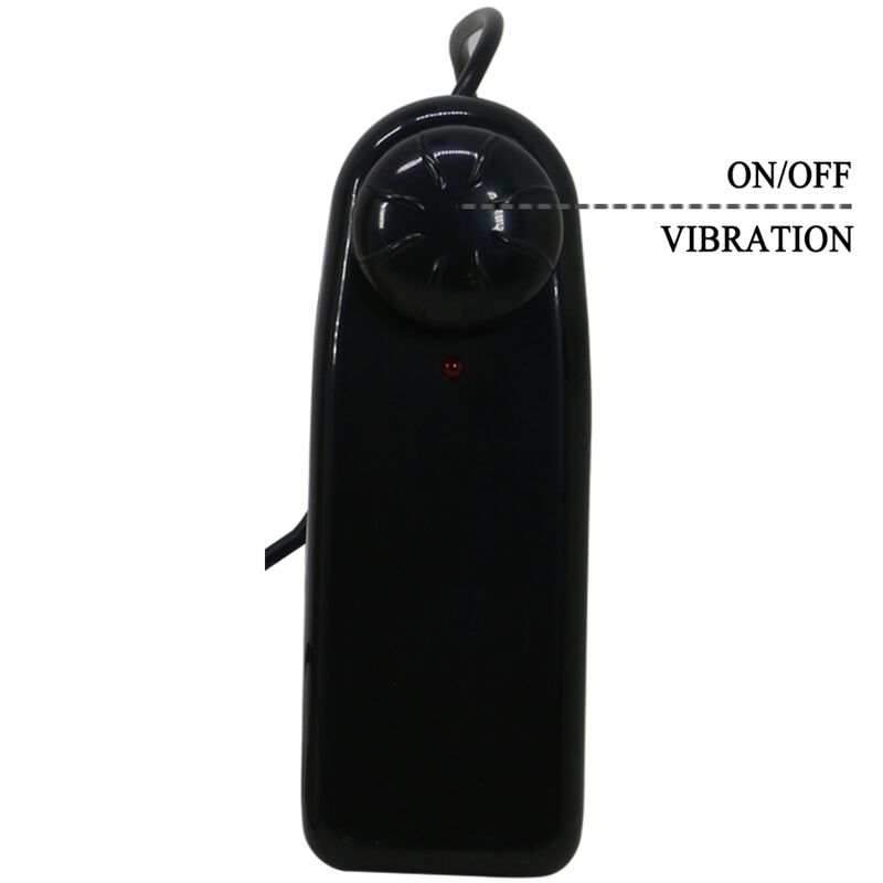 Marion universal brief harness with vibrating dildo 19 cm brown