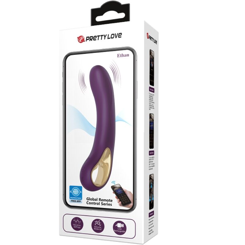 Ethan Rechargeable Vibrator Purple