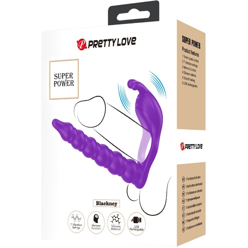 PRETTY LOVE - BLACKNEY PENIS RINGS WITH VIBRATOR PLUG
