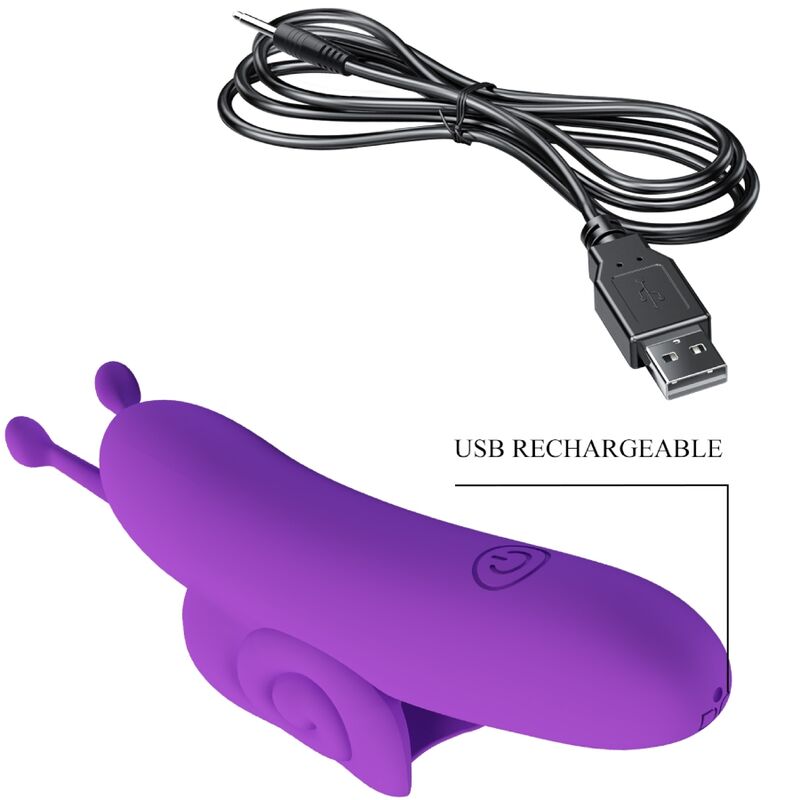 Snail Powerful Finger Stimulator Purple