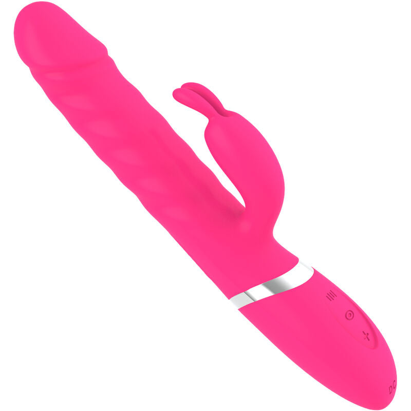 Nasty Fuchsia Rabbit Vibrator Dildo
