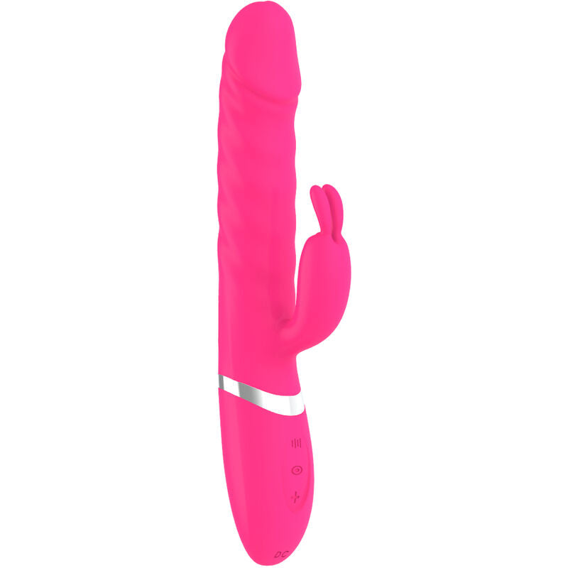 Nasty Fuchsia Rabbit Vibrator Dildo