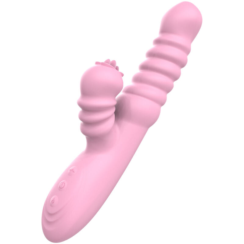 ARMONY - MULTIFUNCTIONAL VIBRATOR WITH STIMULATING TONGUE AND PINK WARMING EFFECT