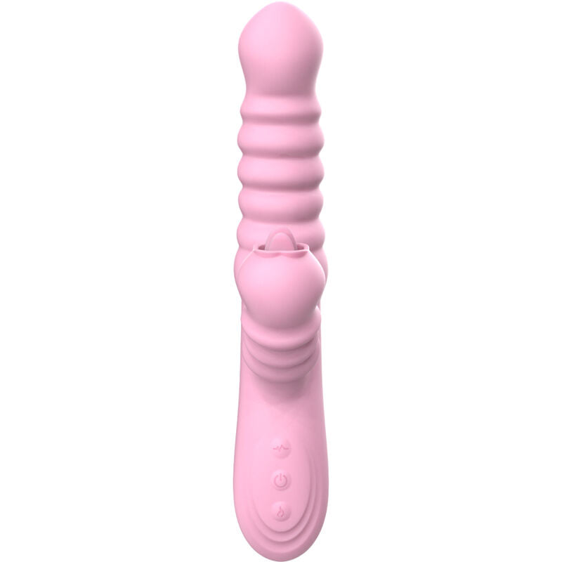 ARMONY - MULTIFUNCTIONAL VIBRATOR WITH STIMULATING TONGUE AND PINK WARMING EFFECT