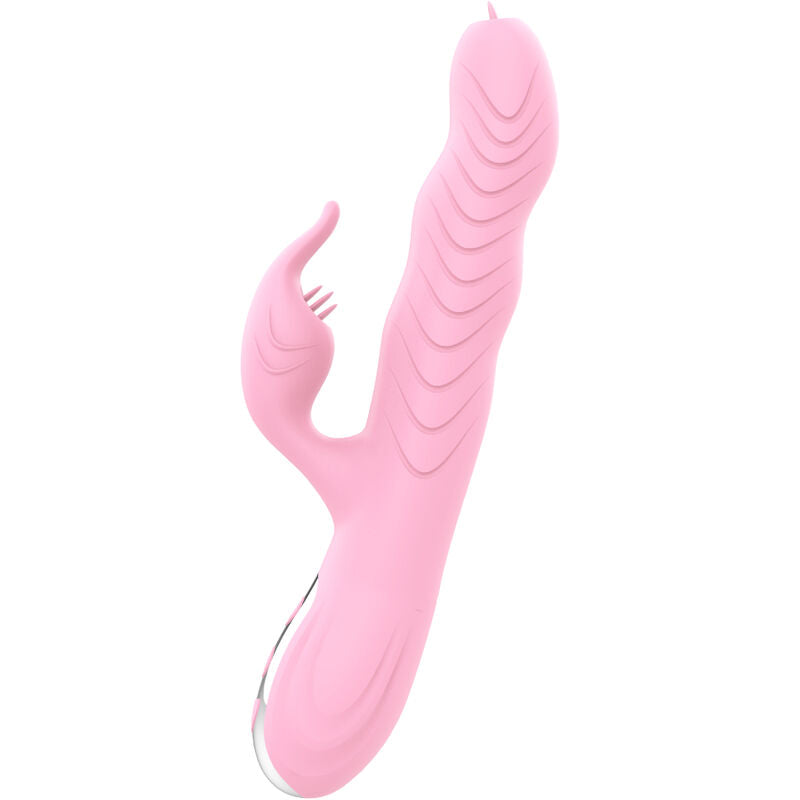 Marcia Vibrator &amp; Double Tongue Thrust Heat Effect Pink