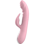 Full finger rabbit vibrator with pink heat effect