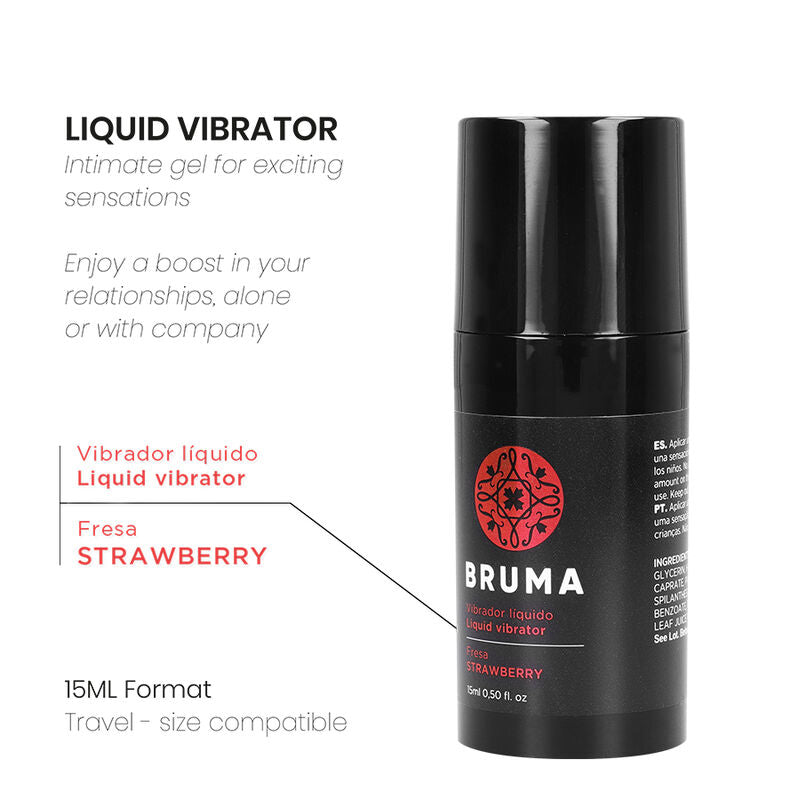 BRUMA - ULTRA-GLASS LIQUID VIBRATOR STRAWBERRY 15ML
