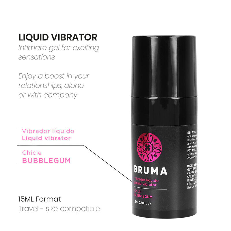 BRUMA - ULTRA-GLOSSING LIQUID VIBRATOR BUBBLEGUM 15ML