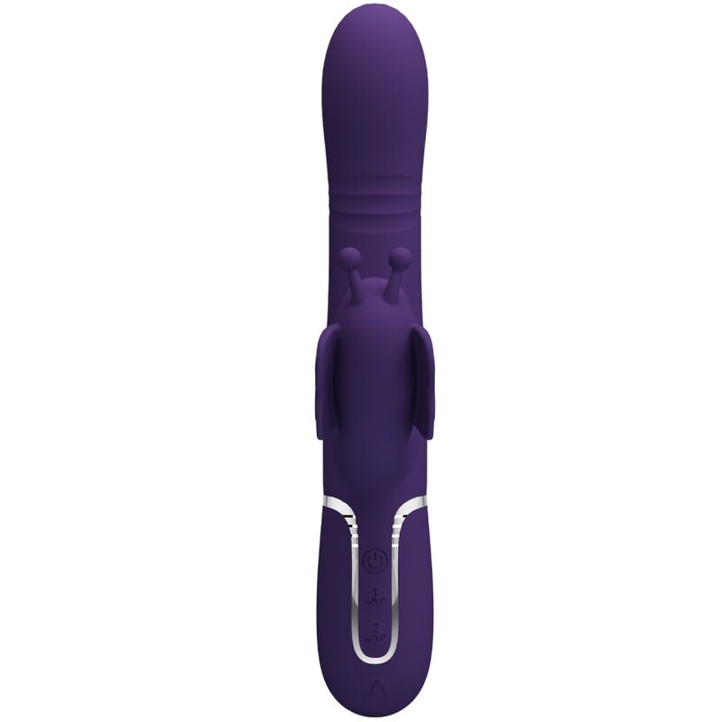 4 in 1 Multi-Function Rabbit Vibrator Purple Butterfly
