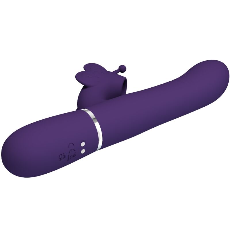 4 in 1 Multi-Function Rabbit Vibrator Purple Butterfly