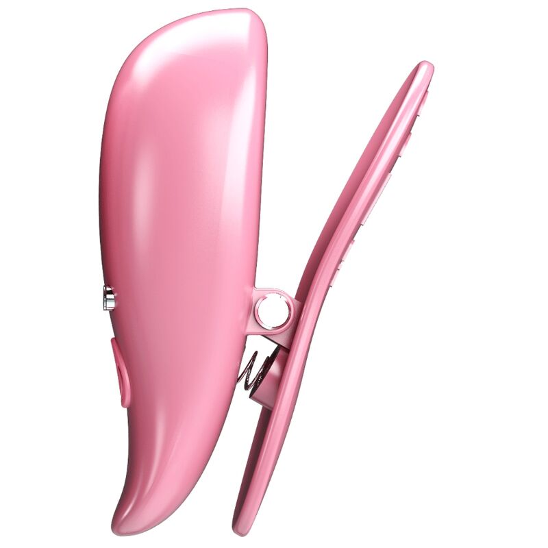 Leaf Vibrating Nipple Clamps Pink