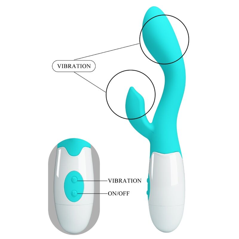 Aqua green brighty g-spot vibrator