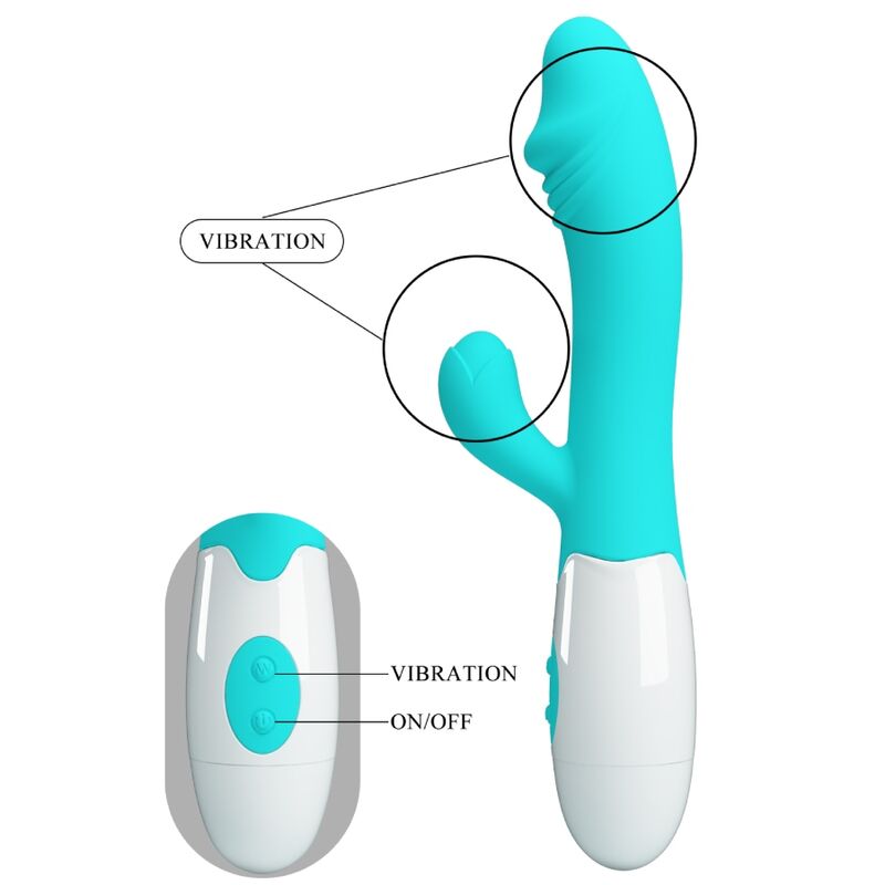 Aqua green snappy g-spot vibrator