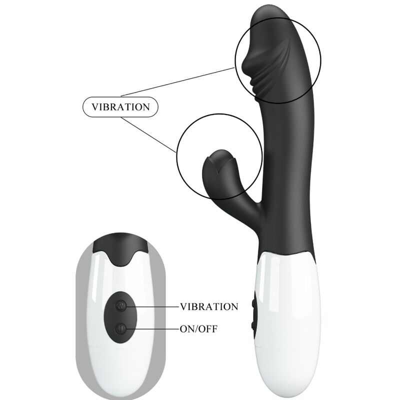 Snappy G-spot vibrator black