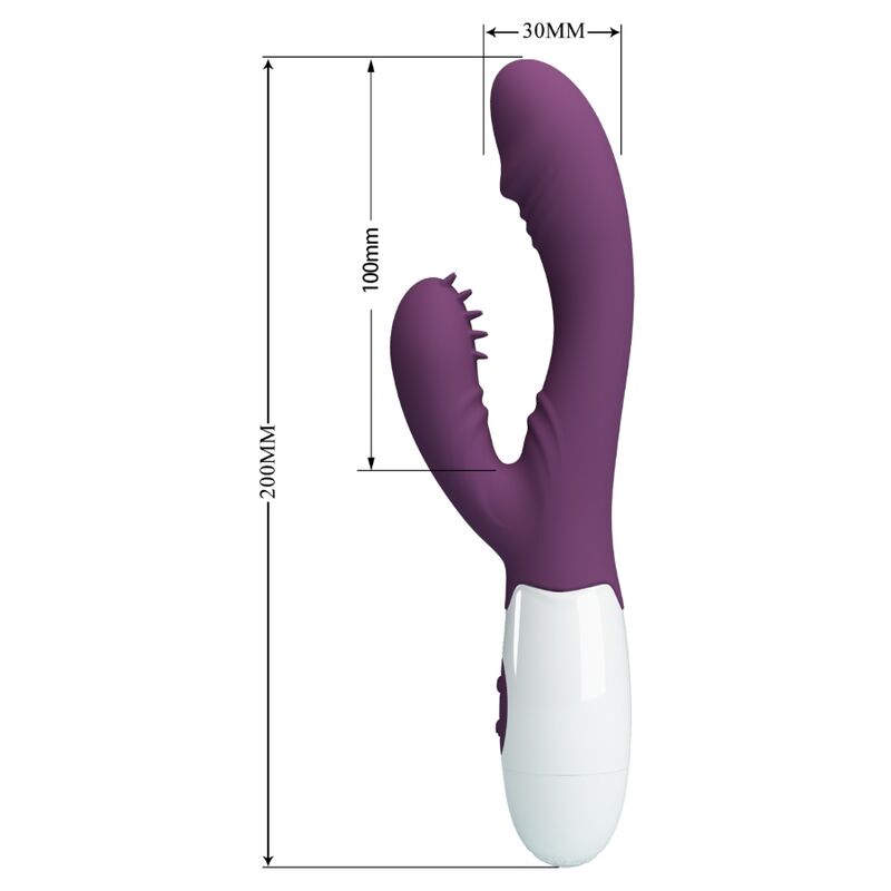 Andre Rabbit Vibrator &amp; G-Spot Stimulator Purple