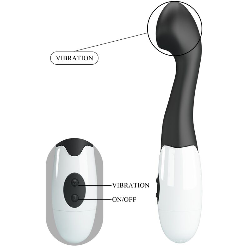 Charles G-spot vibrator 30 modes black