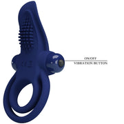 Bronson double ring with blue vibration