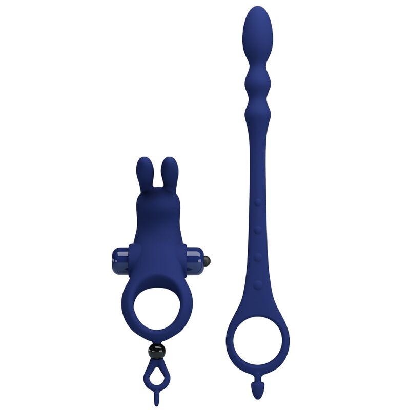 Ayad rabbit vibrating ring with blue plug
