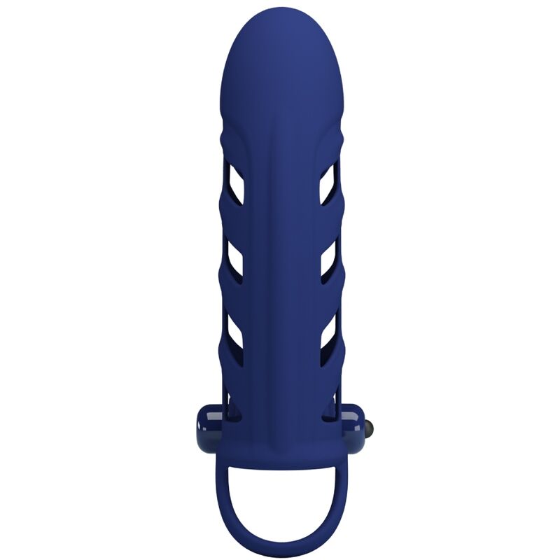 Altaf vibrating ring with blue silicone sleeve
