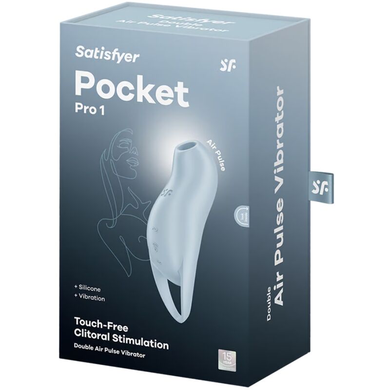 Pocket Pro 1 Clitoris Stimulator Light Blue