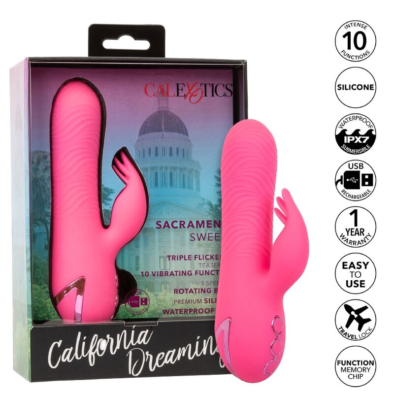 Sacramento Sweetie Pink Rabbit Vibrator by California Dreaming