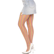 Multicolored crochet stockings