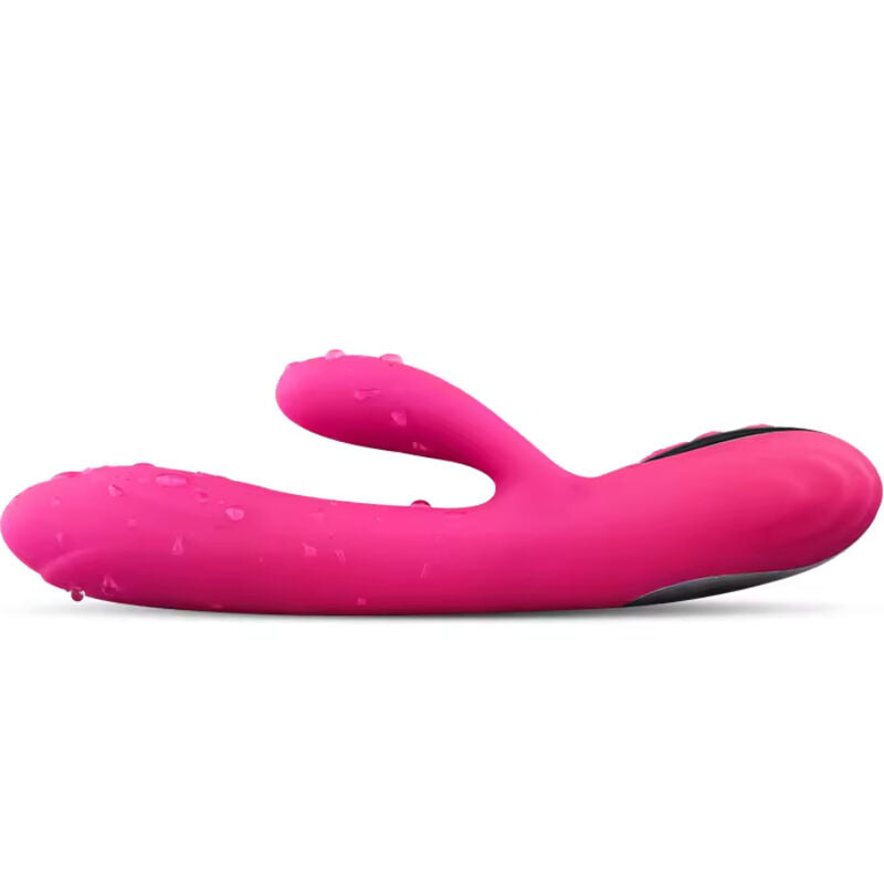 Flexible vibrator &amp; stimulator with fuchsia heat effect
