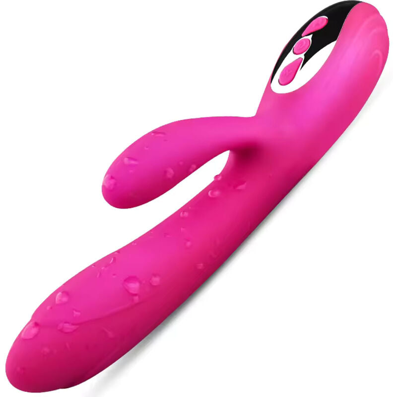 Flexible vibrator &amp; stimulator with fuchsia heat effect