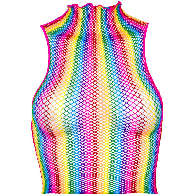 Multicolored mesh top