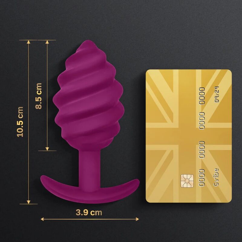 Gplug twist 2 anal plug purple