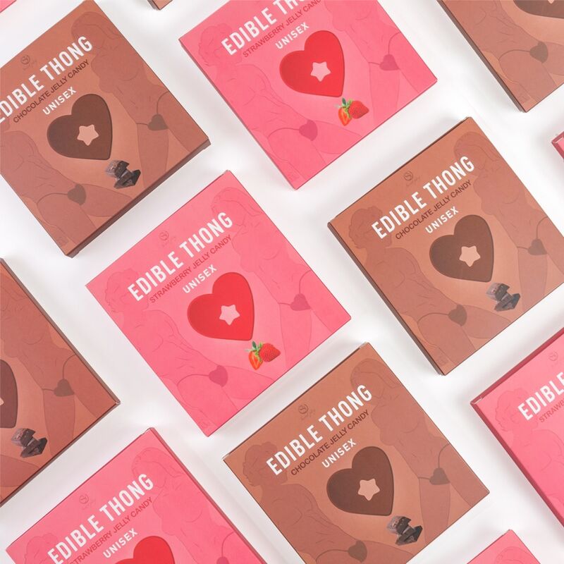 Chocolate gummy thong