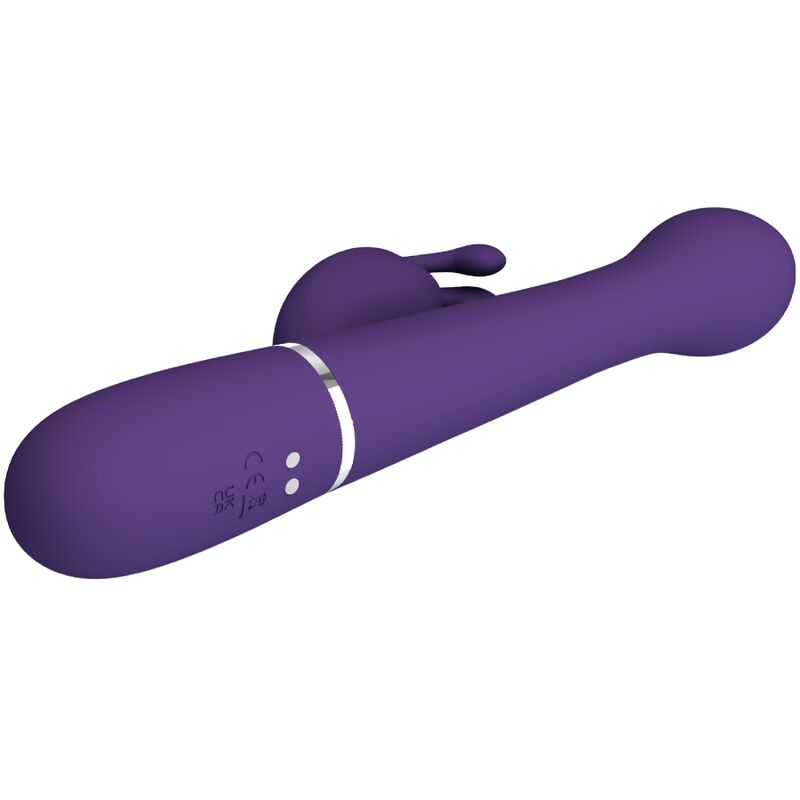 Dejon 3-in-1 multifunctional rabbit vibrator purple