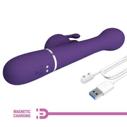 Dejon 3-in-1 multifunctional rabbit vibrator purple