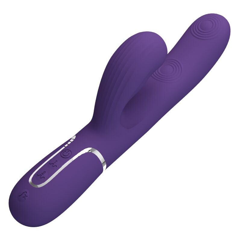 Perlita 3-in-1 multifunctional g-spot vibrator purple